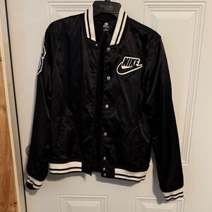 Nike Black and White Varsity Jacket